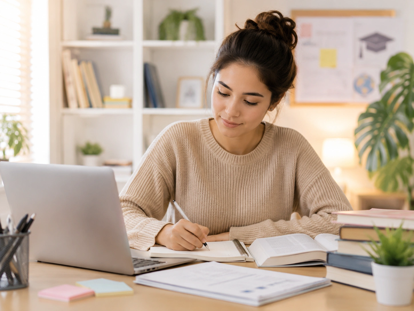 University student working on BSN MSN DNP academic coursework with StartTutors