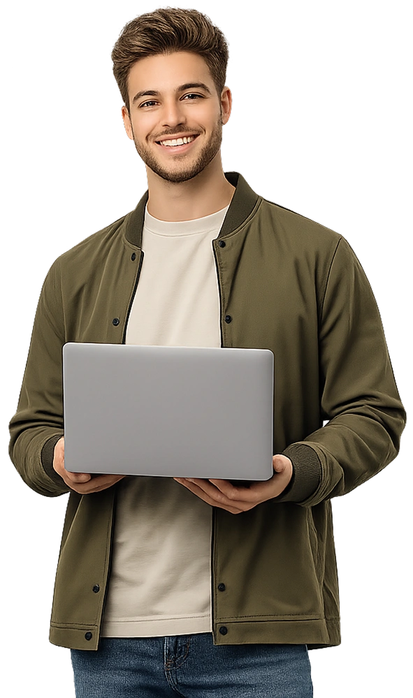 Nursing student using laptop for academic Academic Tutoring and Writing Skills Mentoring services