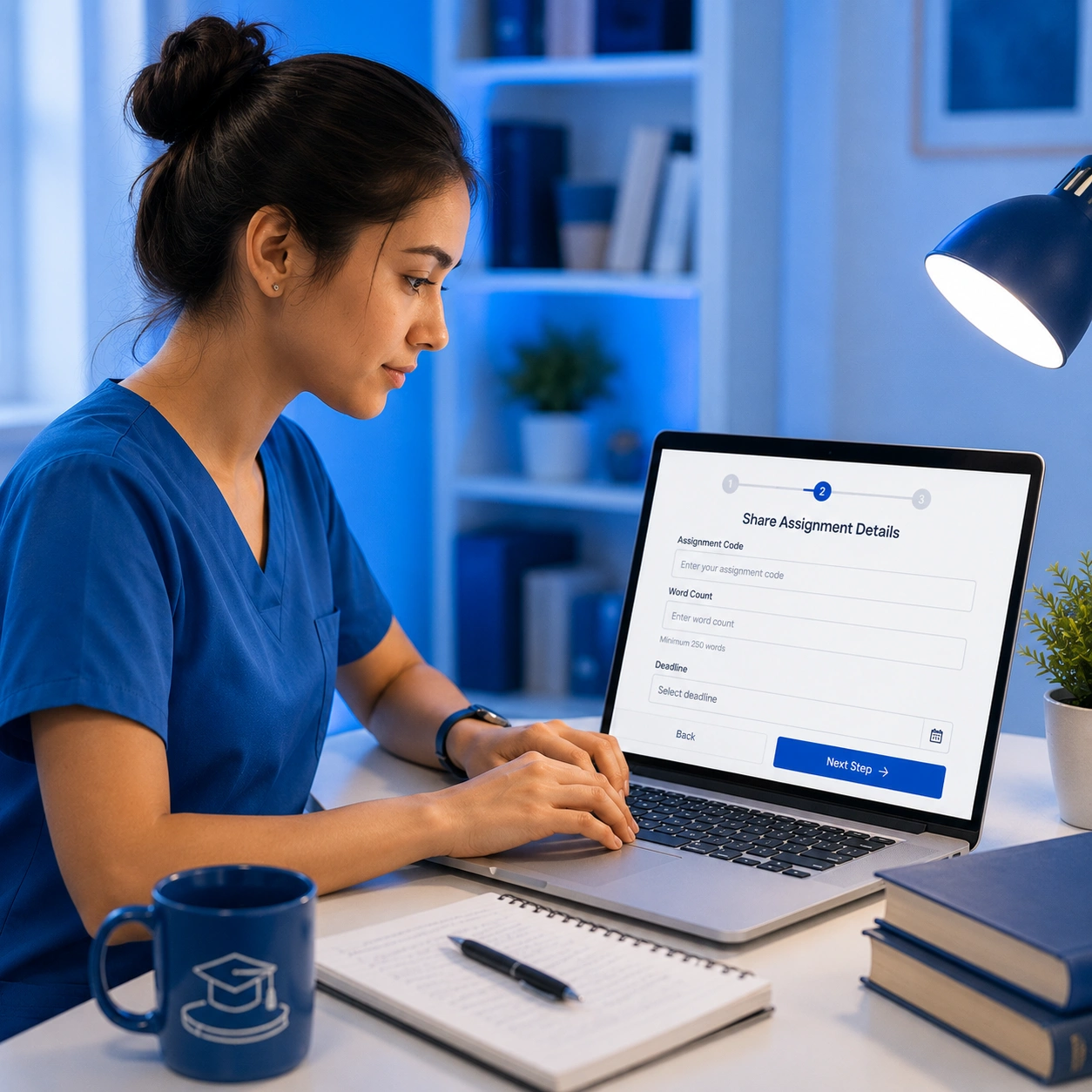 Step 2 - Share your academic details and deadline